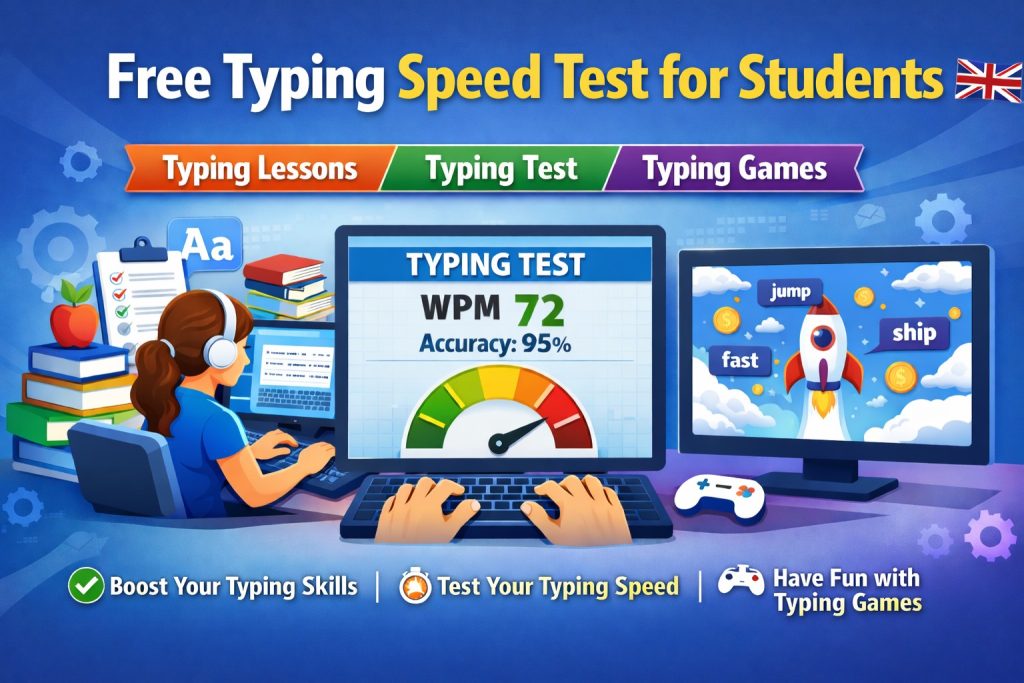 Free typing speed test for students