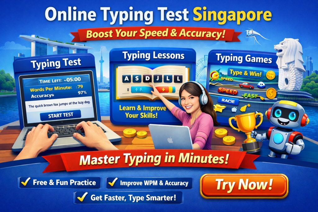 online typing test Singapore