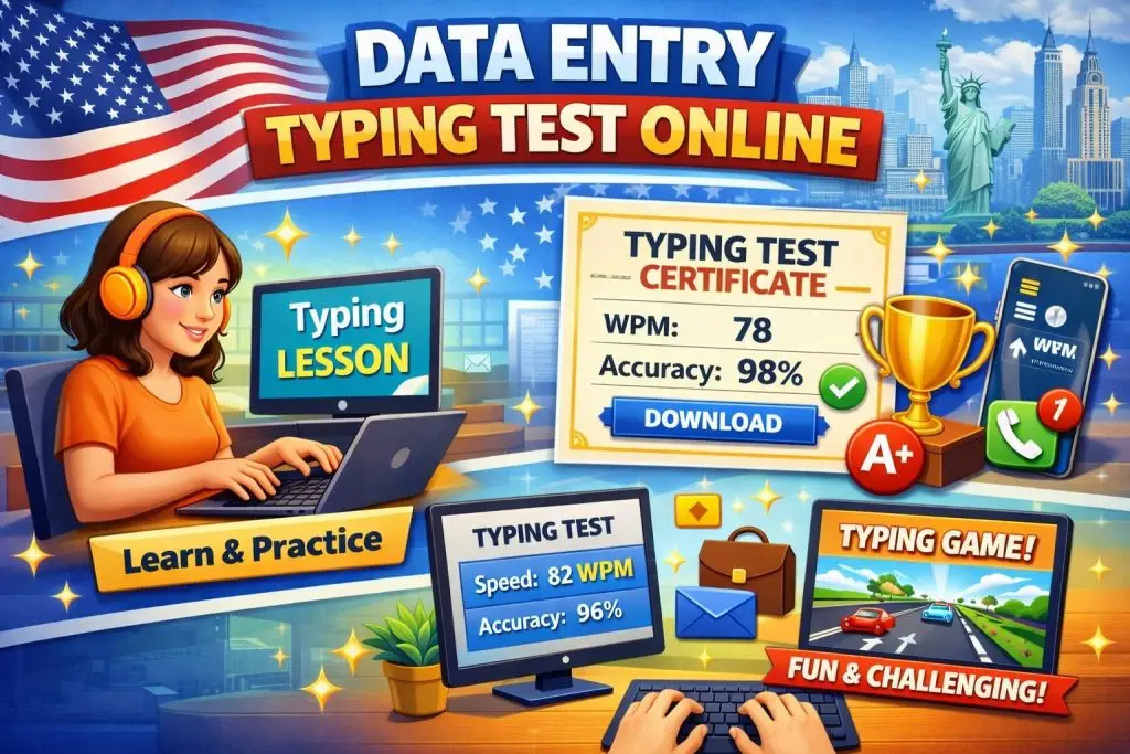 data entry typing test online