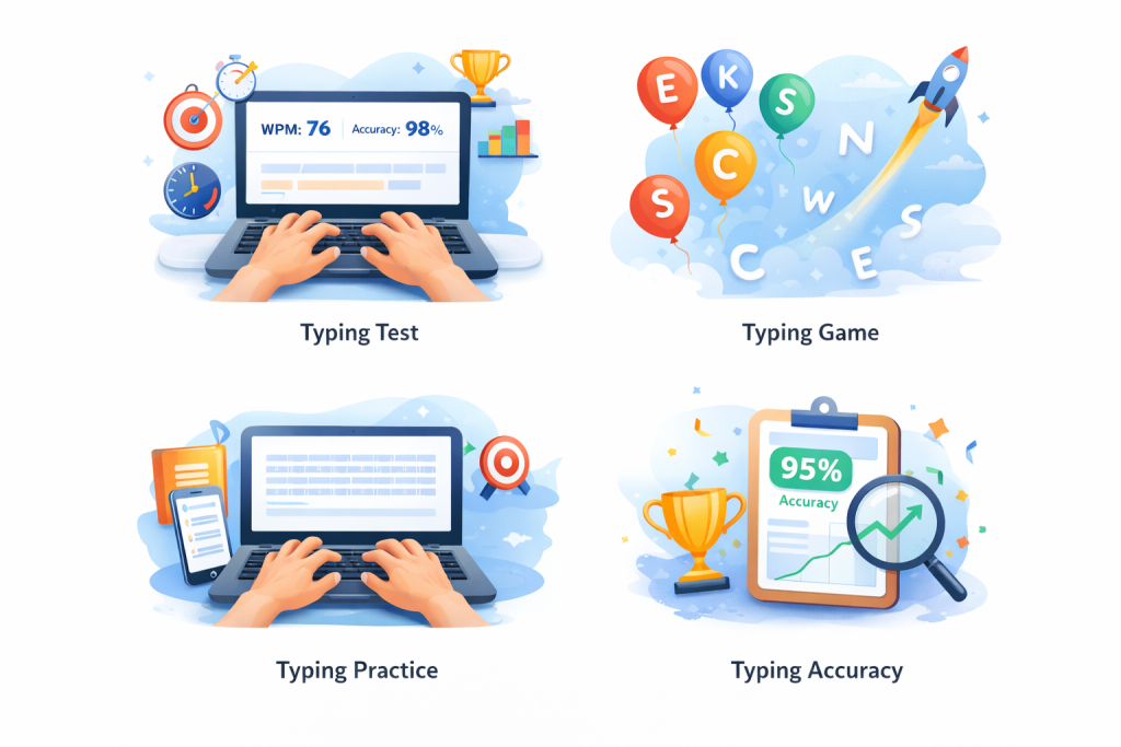 Typing test and accuracy